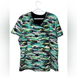 Cherokee Infinity Camo Scrubs Size 2XL